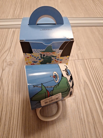 Muumi muki Nuuskamuikkunen tarra kruunuleima