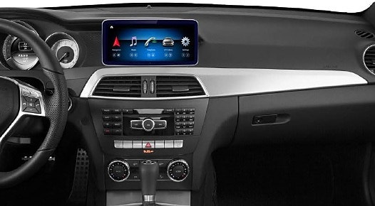 Android soitin 10.25" Mercedes Benz C-sarja 2011-2014
