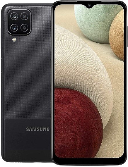 Samsung Galaxy A12 -puhelin, 64 Gt, Dual-SIM, musta, Käytetty, Takuu 24kk