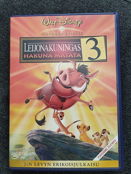 Walt Disney Leijona kuningas 3 dvd