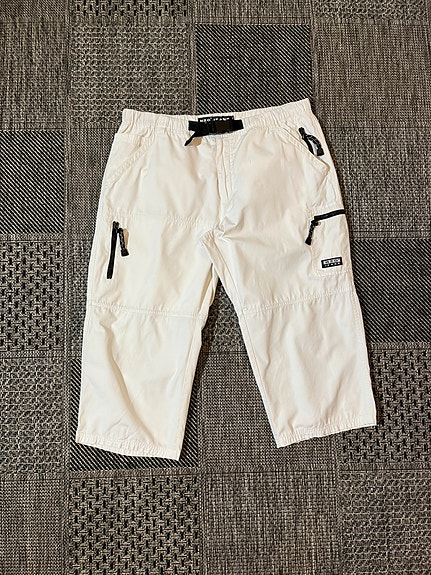 H2O JEANS miesten XL / 36" caprit 3/4 housut 100%cotton pitkät shorsit purjehdus