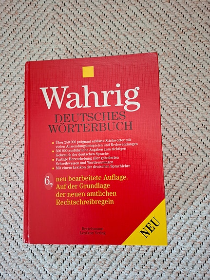 Wahrig Deutsches Wörterbuch, saksan kielen sanakirja
