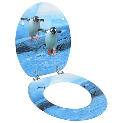 vidaXL WC-istuin kannella MDF pingviinikuosi(sku146910