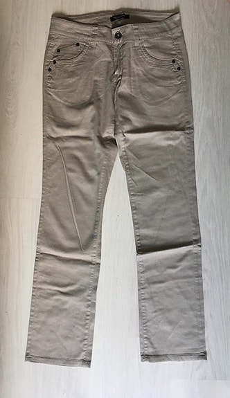 Ellos Fresh Spirit beiget vaaleanbeiget farkut 38