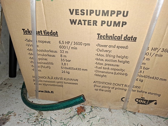 Strongline Yamaha 2" vesipumppu polttomoottorilla