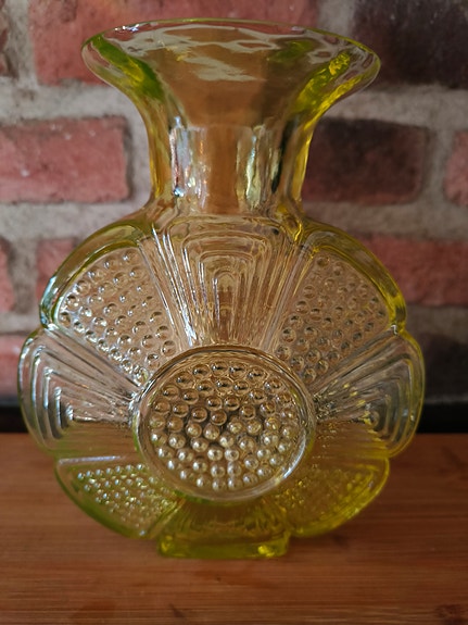 Riihimäen lasi Amuletti keltainen