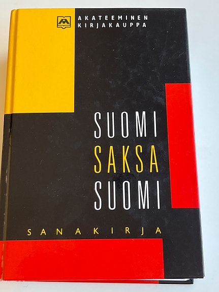 Suomi-Saksa-Suomi sanakirja Akateeminen kirjakauppa