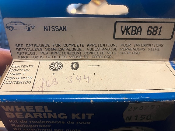 Datsun B210/B310/Violet jne. Etupyöränlaakeri SKF 69-82