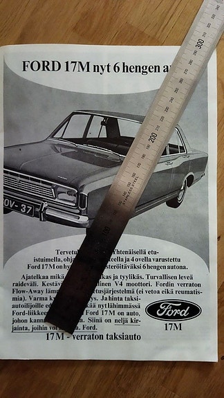 1968 Ford 17m -lehtimainos