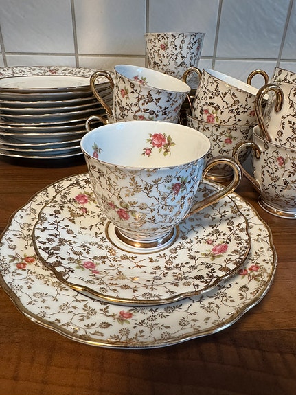 Vintage Bavaria Winterling kahviastiasto – 60-luku, 32 osaa