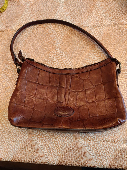 Mulberry Bridget laukku, punaruskea croco