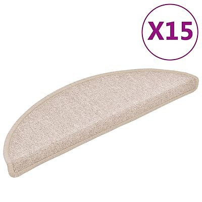 vidaXL Porrasmatot 15 kpl ruskeanharmaa 56 x 17 x 3 cm(sku133882