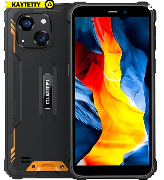 Oukitel WP32 -puhelin, 128/4 Gt, oranssi, Käytetty (Uudenveroinen), Takuu 24kk