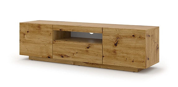 TV-taso AURA 150cm seinä-& lattia-asennus, tammi