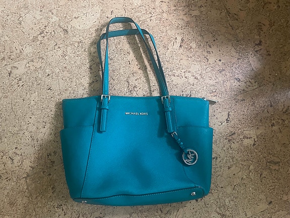 Michael Kors Jet Set tote medium jadenvihreä