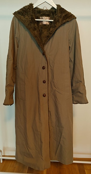Vintage harmaa Dixi-Coat naisten takki.