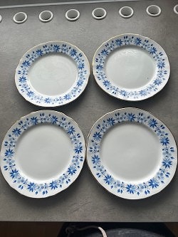 Arabia Fenno 1948-1960 leipälautaset 17cm 5kpl