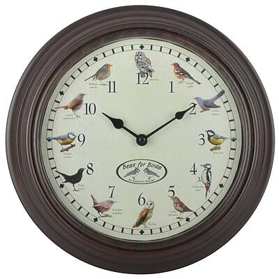Esschert Design Kello lintuäänillä(sku428846