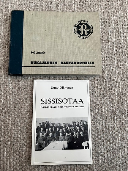 Rukajärven rautaportilla ja Sissisotaa kirjat