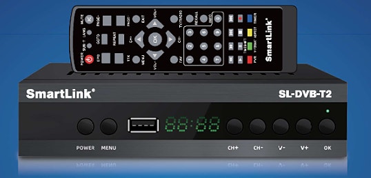 Smartlink DVB-T2/C HD teräväpiirto digiboksi antenni- ja kaapeli , USB-tallennus