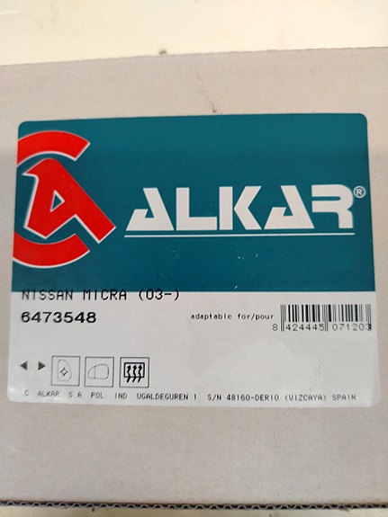 Nissan Micra K12 sivupeilinlasi vas/oik