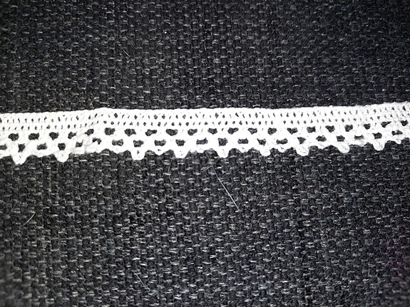 440cm valkoinen pitsi reunapitsi