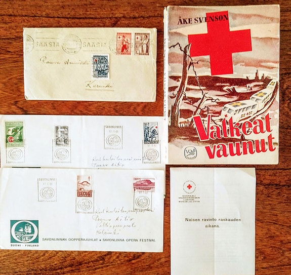 Inge  Valkeat Vaunut -45/Punainen Risti, Löök joulukortit, 1920-l postikortit