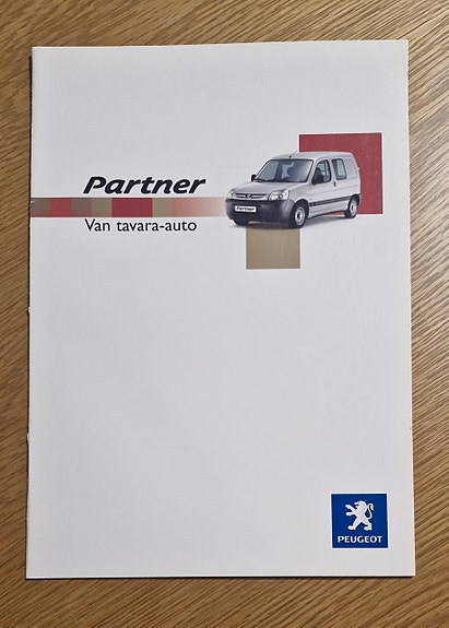 Peugeot Partner Van tavara-auto -esite 2002