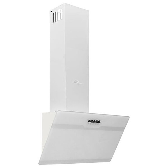 vidaXL Liesituuletin 60 cm teräs ja karkaistu lasi valkoinen(sku51668
