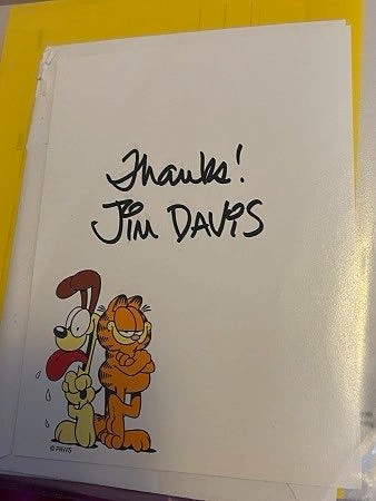 Jim Davisin nimikirjoitus