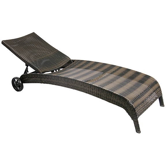 Lepotuoli WICKER 73x196x99cm, 2 Eri Väriä - Tumman ruskea