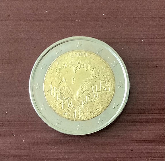 2€ erikoiskolikko - Human Rights 2008