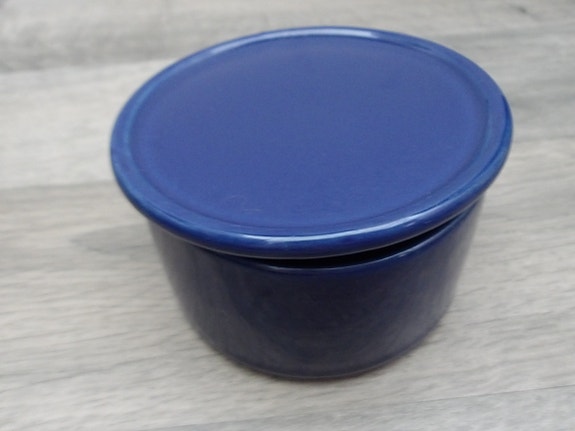 Vintage Iittala Teema Kilta sininen kannellinen purkki Kaj Franck