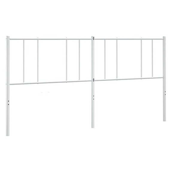 vidaXL Metallinen sängynpääty valkoinen 200 cm(sku352567