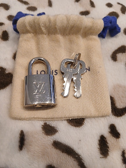 Louis vuitton silver lock and dust bag