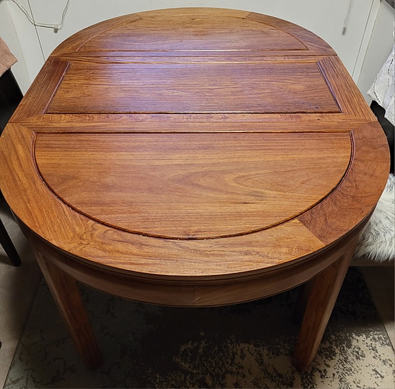 Vanha Teak pöytä