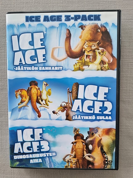 DVD Ice Age 1, 2 & 3