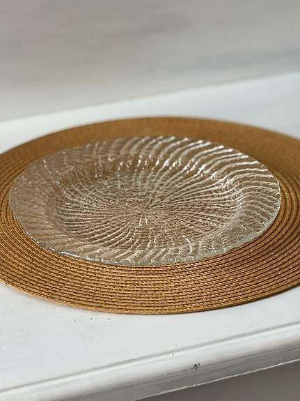 Riihimäen lasi Tupru lautanen 24.5 cm