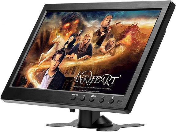 Podofo 10,1″ mininäyttö LCD PC-näyttö, jossa HDMI, AVI, VGA, USB, BNC 12V