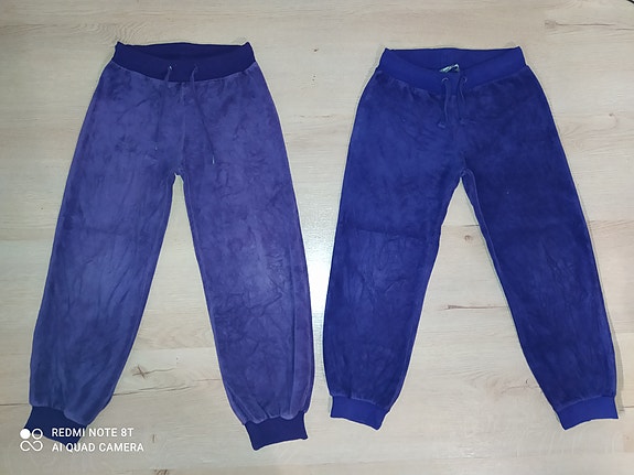 Lindexin velourhousut kokoa 116 4e kpl