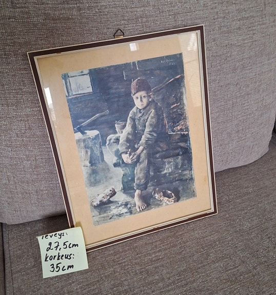 Kuvassa oleva taulu kehyksineen