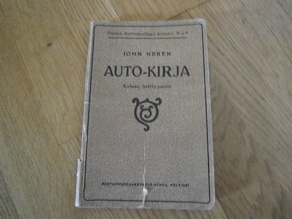 Vanha automobiilikirja v. 1920