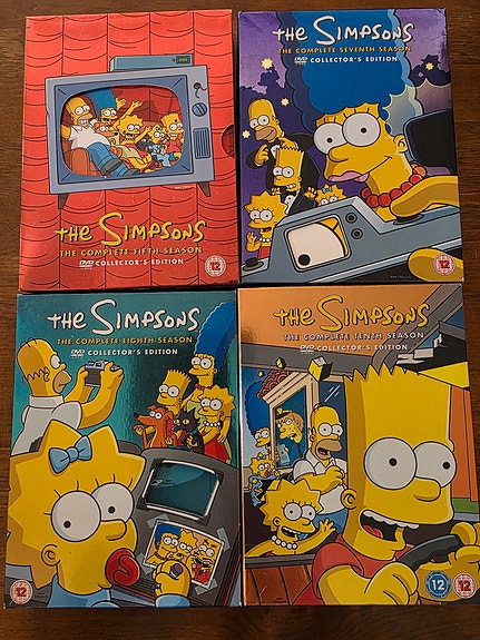 The simpsons, kaudet 5, 7, 8 ja 10 (dvd)