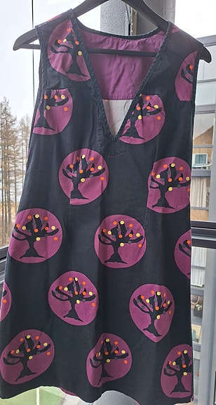 Retro vintage mekko puuvillaa 36-38
