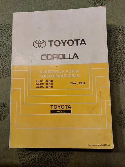 Toyota Corolla korjaamokäsikirja