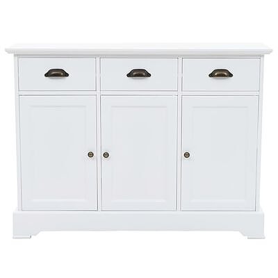 vidaXL Senkki 3 ovella MDF ja mänty 105x35x77,5 cm(sku245754