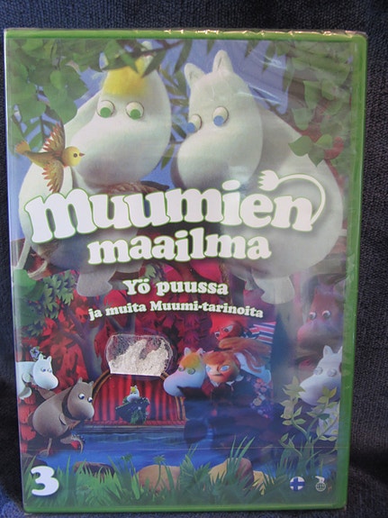 Muumien Maailma Yö puussa dvd uusi