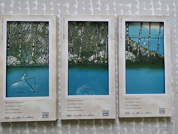 Arabia Heljä Liukko-Sundström Ihminen ja luonto -triptyykki