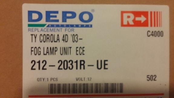 Sumuvalo Toyota Corolla Depo