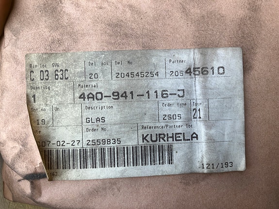 Audi A6 Oikea Ajovalon Lasi Alkuperäinen 95-97